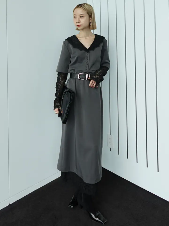 LACE LAYERED LIKE DRESS
