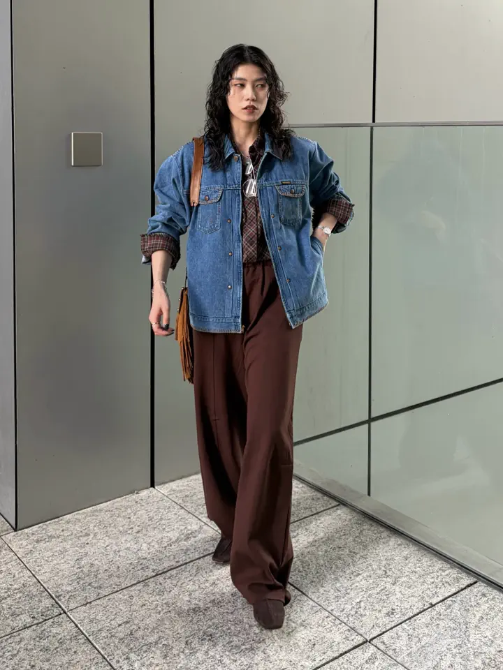 Ameri VINTAGE デニムジャケット S Wrangler×Ameri BLANKET STITCH DENIM JACKET