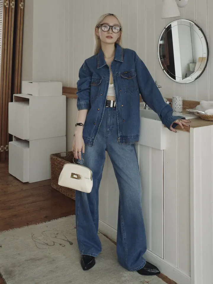 Wrangler×Ameri BLANKET STITCH DENIM JACKET