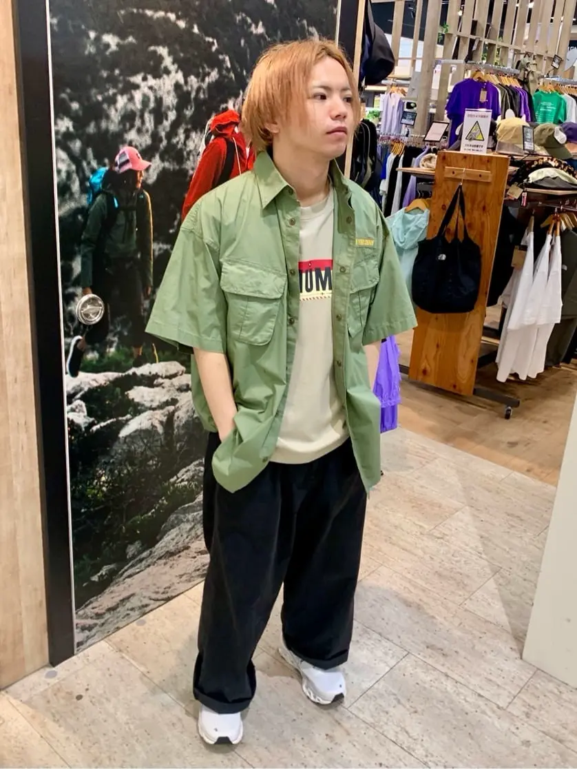 チャムス CHUMS レイトンオーバーサイズドショートスリーブシャツ