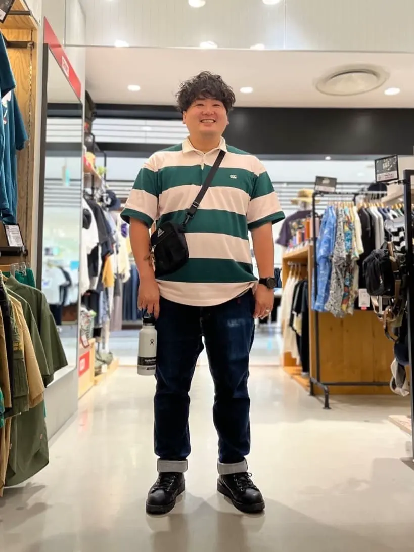 カンタベリー CANTERBURY ショートスリーブ 4インチ ストライプ