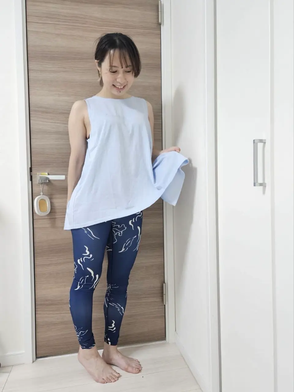 レギンス ヨガ yoga ロングタイツ レディース 総柄ロングタイツ