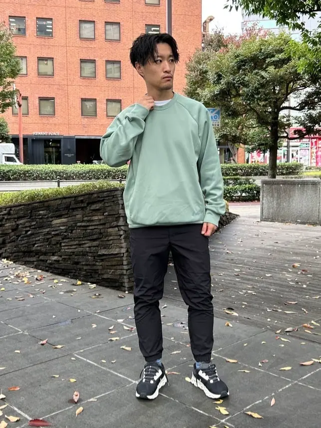 インフィット INFIT ダンボールスウェットクルーネックシャツ メンズ