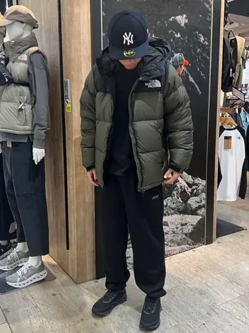 ノースフェイス ヌプシフーディー クレイグレー S ND92331 THE NORTH FACE Nuptse Jacket キャバングレー×クレイグレー