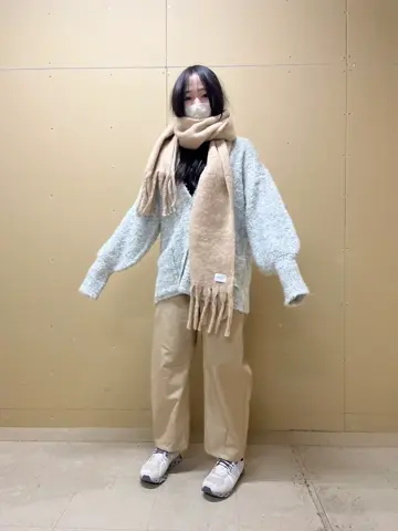 値下げemmi atelier プードルニットカーディガン　グレー 楽天市場】エミ emmi emmi atelier ブークレーニット