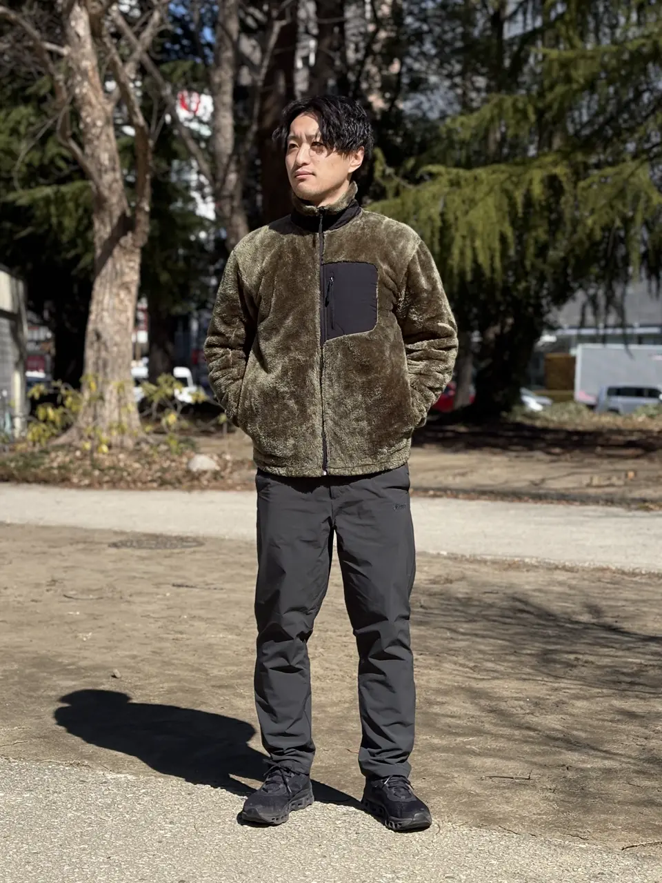 インフィット シャギーボア 防風フリースジャケット メンズ レディース