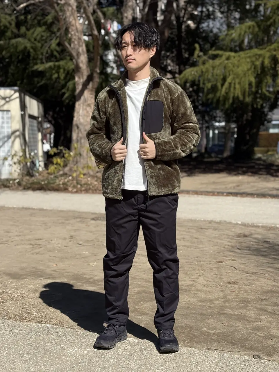 インフィット シャギーボア 防風フリースジャケット メンズ レディース