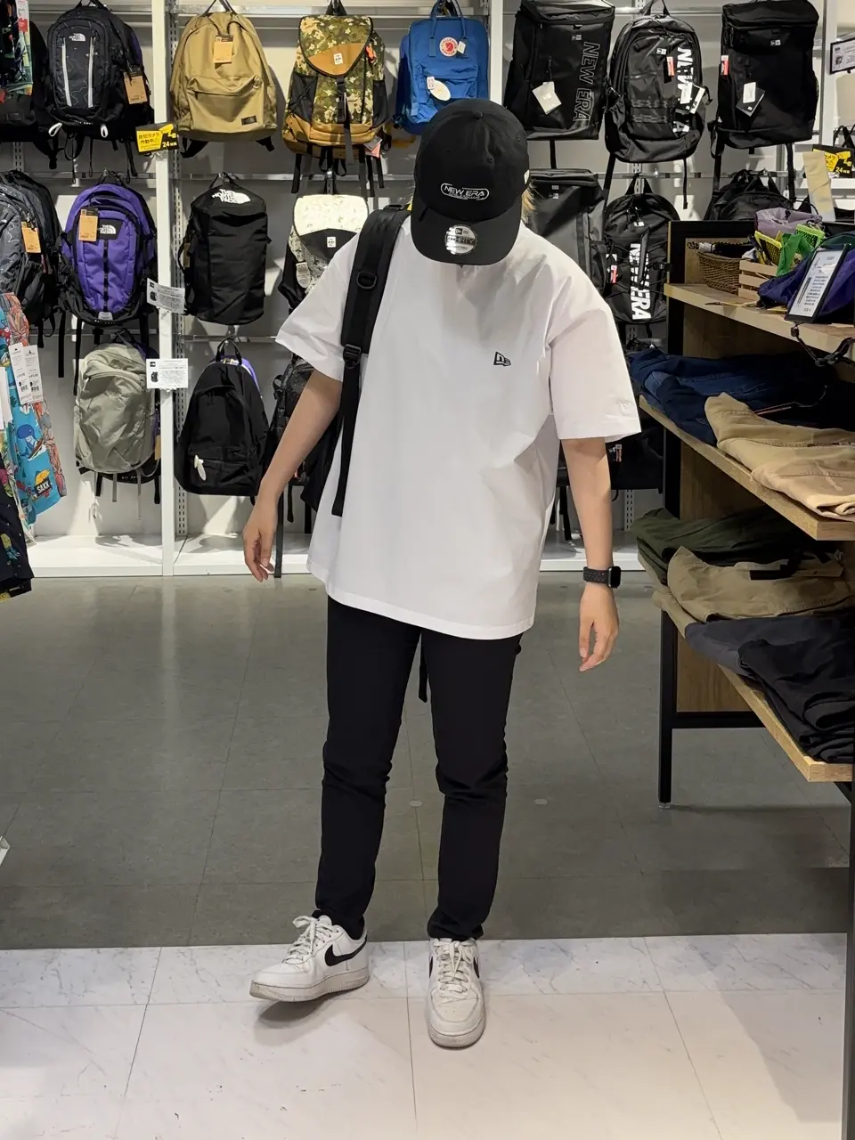 ニューエラ 半袖 ユーティリティー オーバーサイズド Tシャツ Archive Logo ネイビー メンズ ユニセックス カジュアル アウトドア 14391960 NEW ERA 2025春夏 NEW ERA ニューエラ 半袖 ユーティリティー オーバーサイズド T