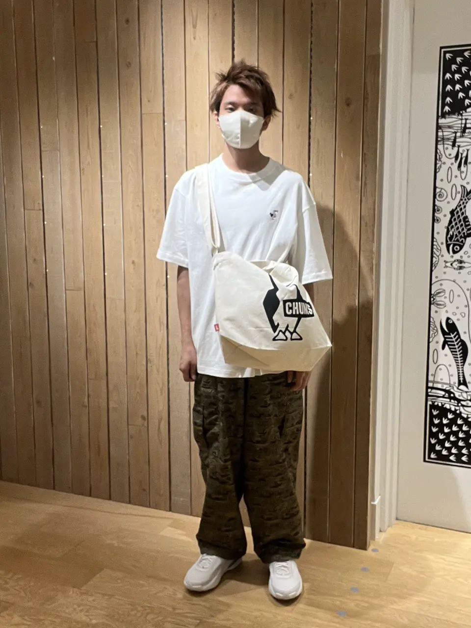 Tシャツ・カットソー EMBROIDERY T-SHIRT EMBROIDERED LOGO MULTI BORDER T-SHIRT_GREEN x