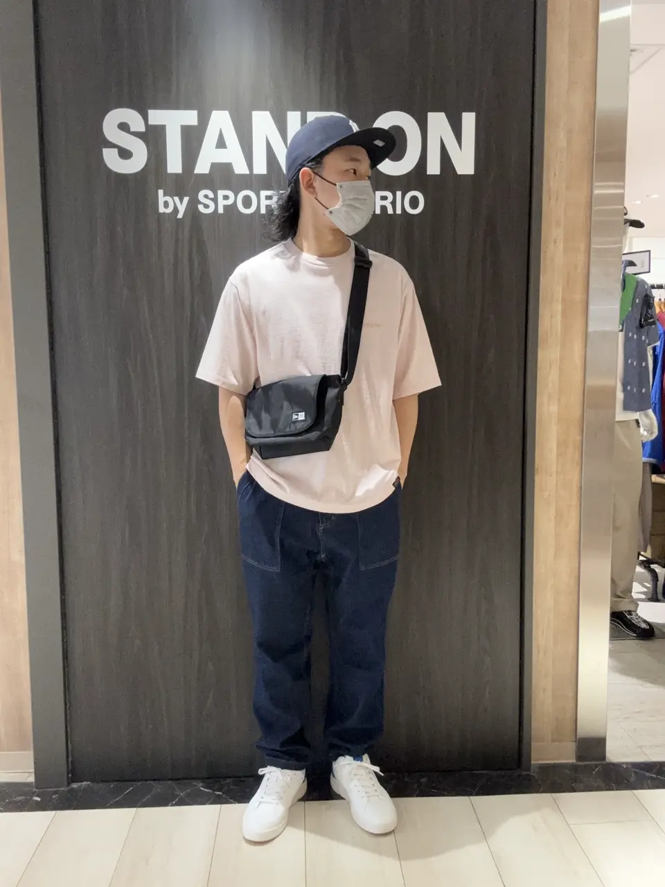 グラミチ ストレッチデニム ルーズテーパード リッジ パンツ メンズ