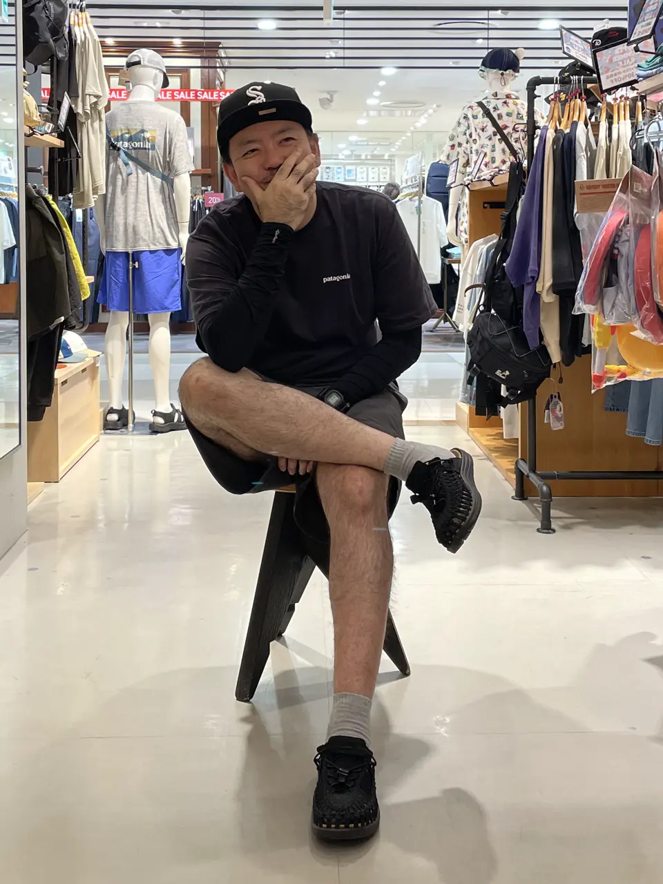 Patagonia バギーズロング　グレー　ハーフパンツ　Lサイズ パタゴニア PATAGONIA Men's Baggies Longs 7in. バギーズ