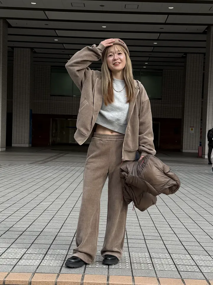 ナンガ ニットコーデュロイ パンツ レディース NANGA Knitted Corduroy