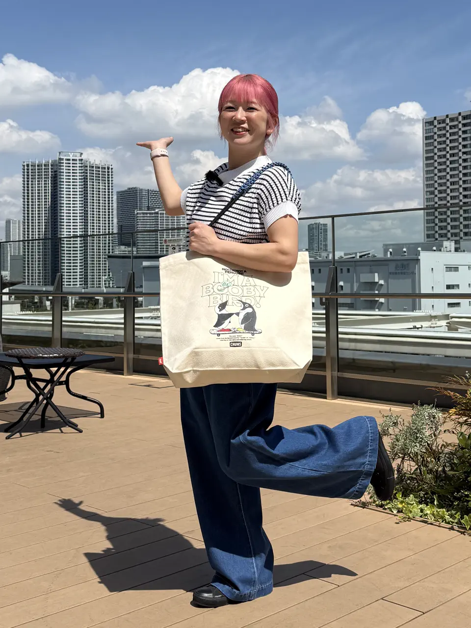 チャムス デニムワイドパンツ CHUMS Denim Wide Pants | スポーツ