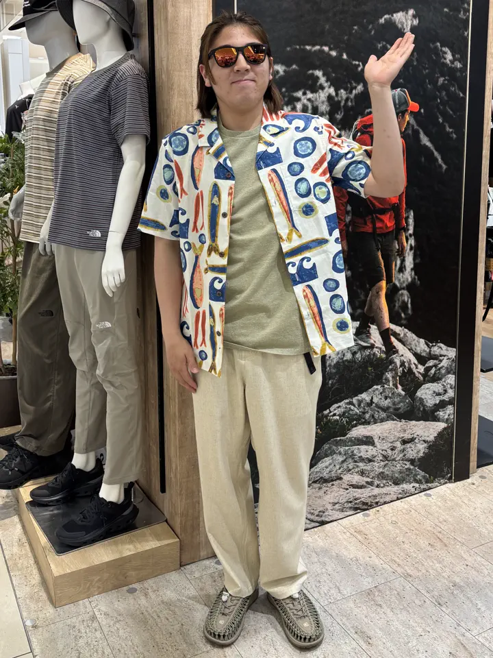 パタゴニア タイダル スレッズ キャンプ シャツ 半袖 柄シャツ
