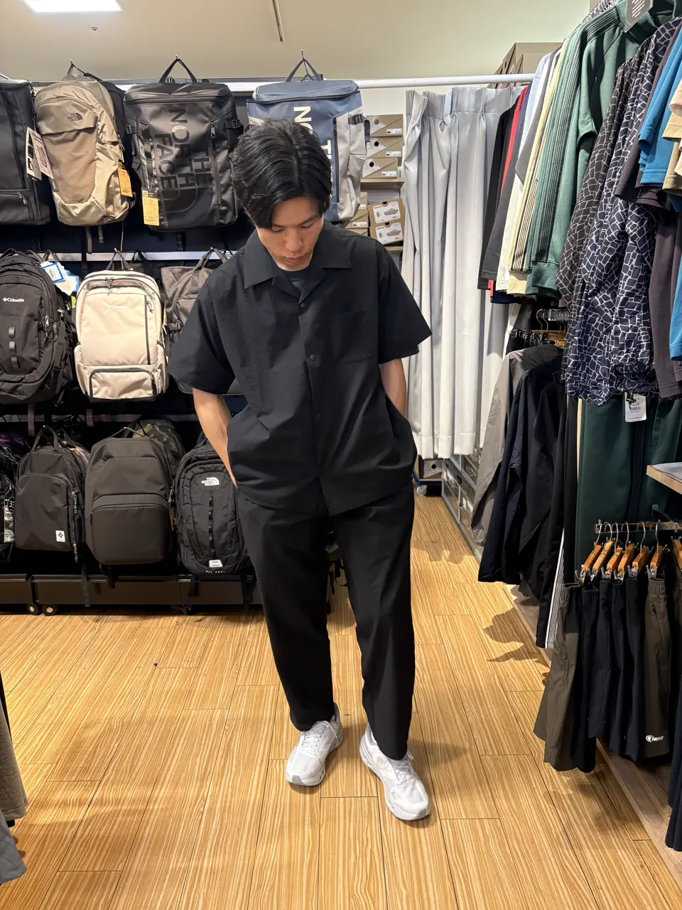 チャムス シアチャッカーストレッチシャツ CHUMS Seerchucker Stretch