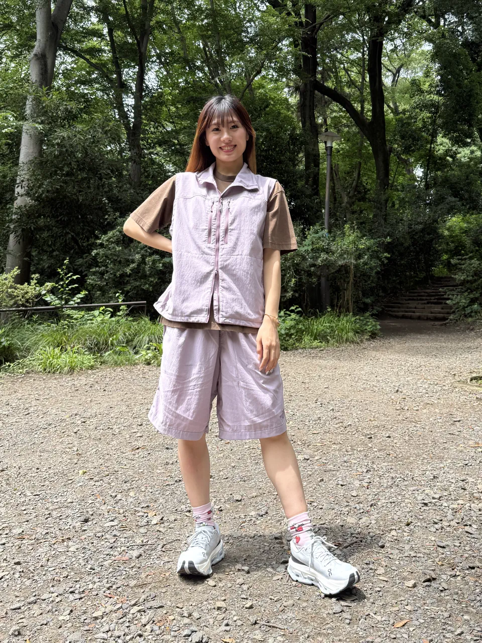 HORN GARMENT ストライプ ノースリーブベスト ザ・ノース・フェイス GARフェーデッドソフトシェルベスト スポーツ