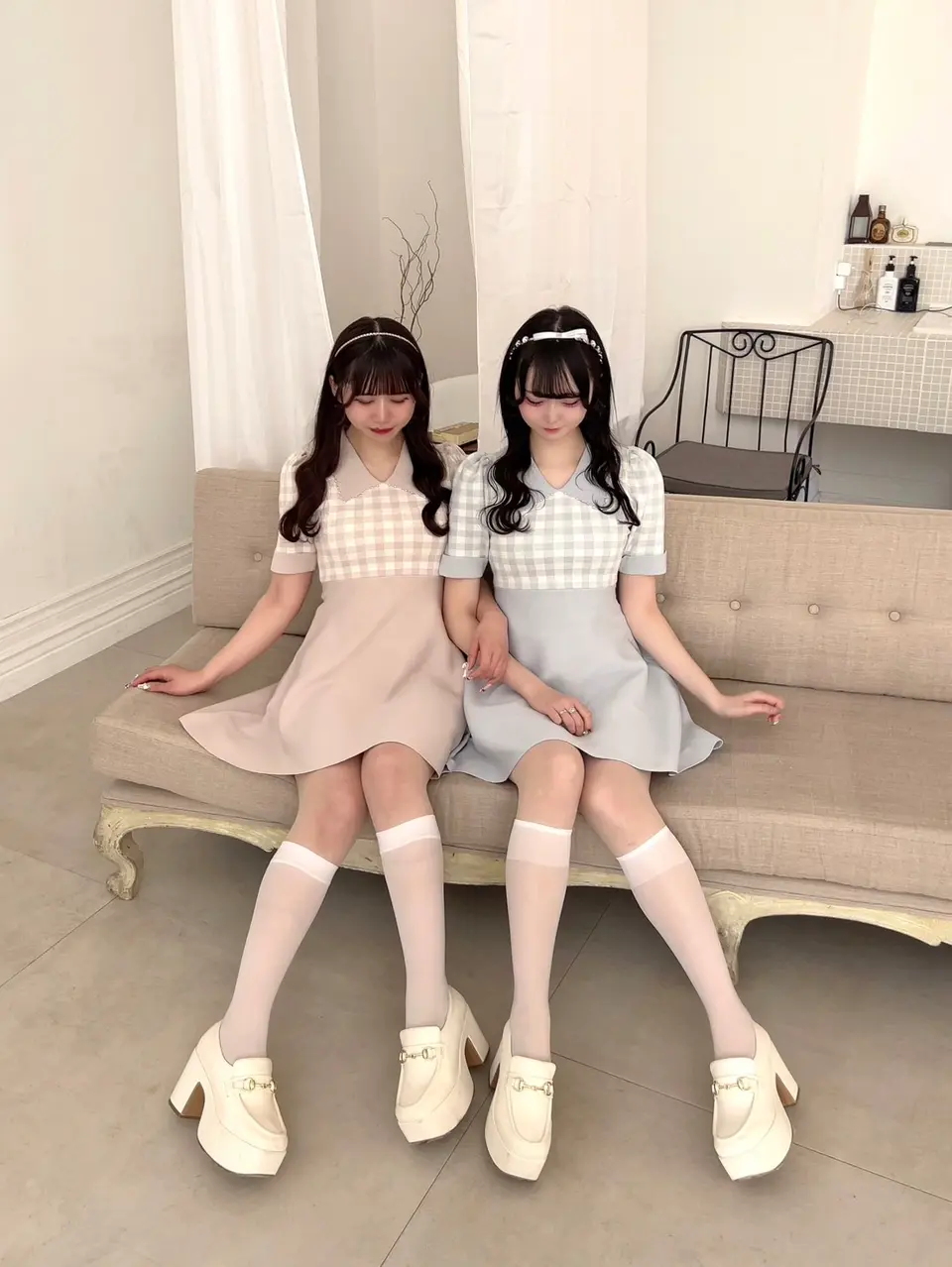 evelyn エブリン ギンガムパールニットOP ギンガムパールニットOP|evelyn(エブリン)公式通販サイト