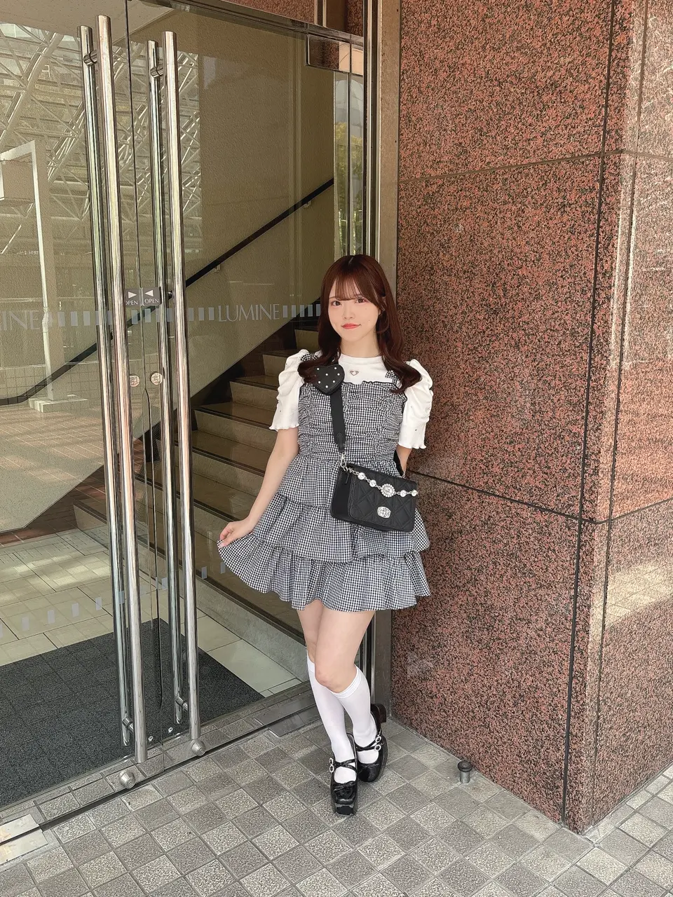 evelyn ドッキングティアード OP 赤 レッド ワンピース エブリン 半袖