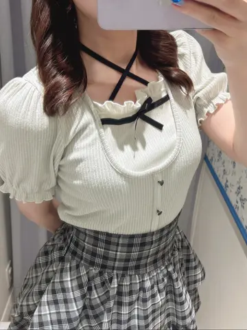 evelyn ネックリボンTP ギンガム｜Yahoo!フリマ（旧PayPayフリマ）
