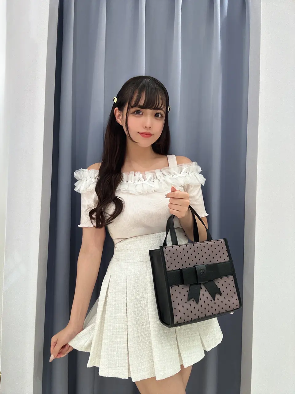エブリン ビジューオフショル ワンピース リボンビジューオフショル|evelyn(エブリン)公式通販サイト