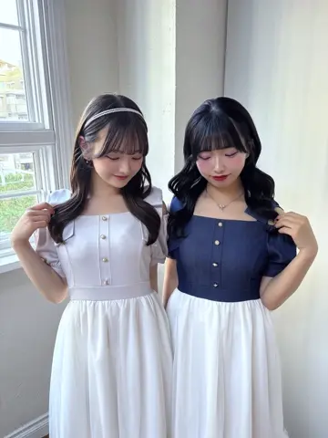 か*。様 evelyn オフショルダーワンピース evelyn】2024ssデニムフリルオフショルダー ワンピース ブラック