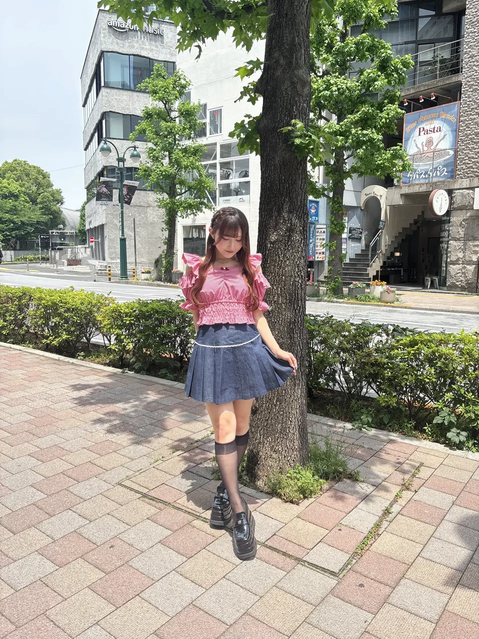 最終セール！ロックファッション☆プリーツスカート☆個性的☆デニムリメイク 312357_db13.jpg?20250319183159