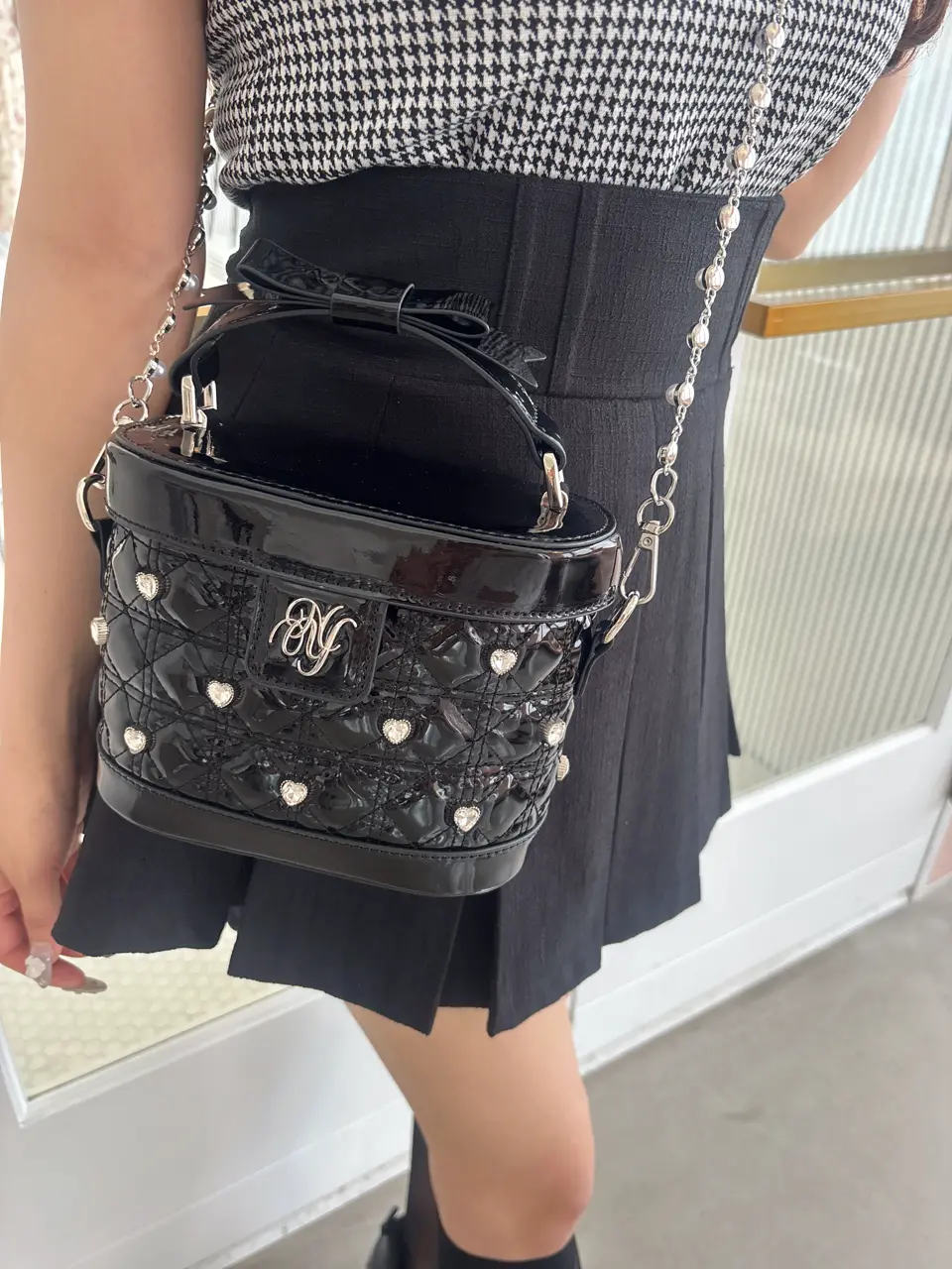 ハートビジューバニティBAG｜evelyn（エブリン）公式通販サイト