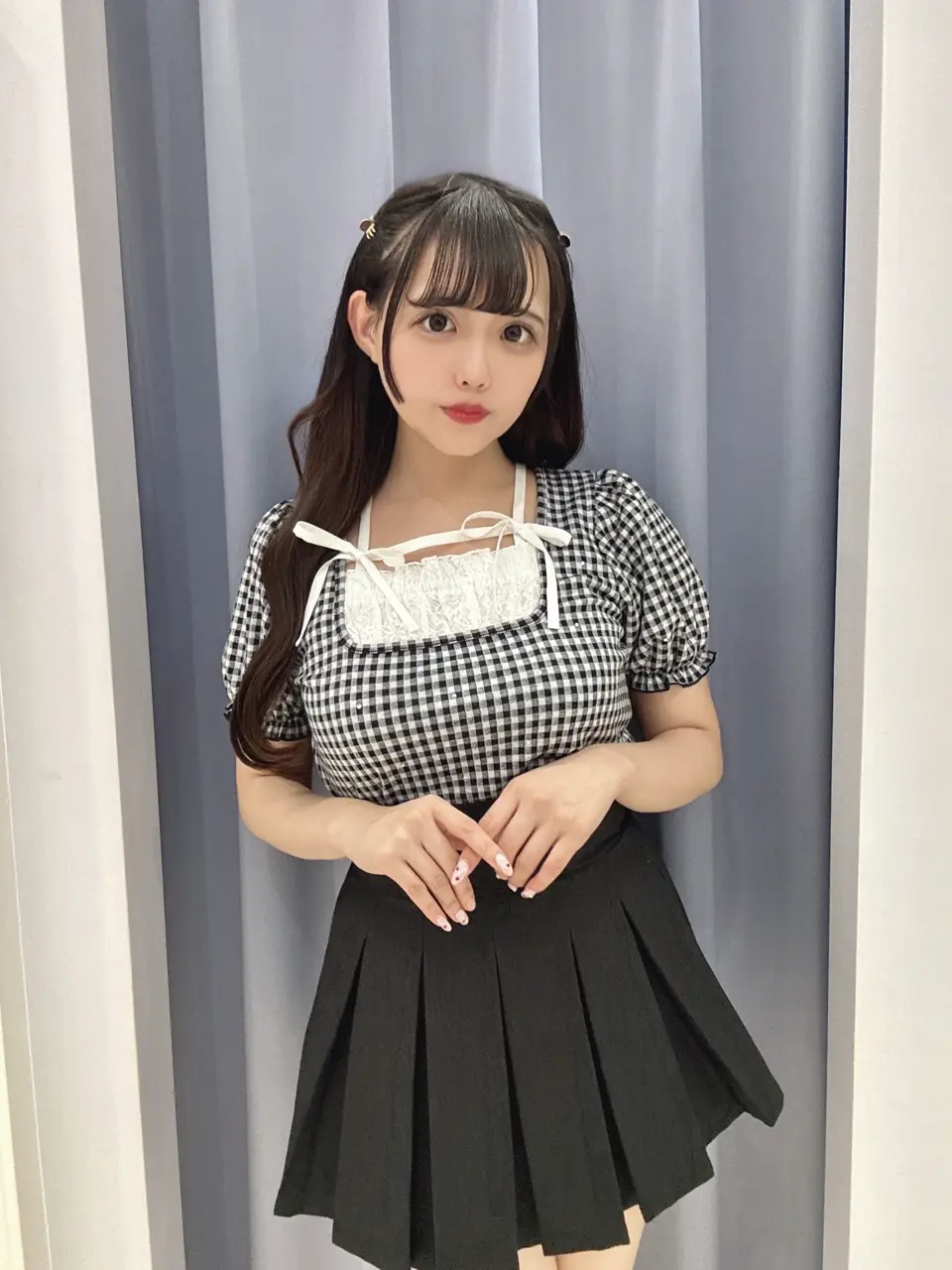evelyn リボンクロスTP チェック Fサイズ リボンクロスTP｜evelyn（エブリン）公式通販サイト