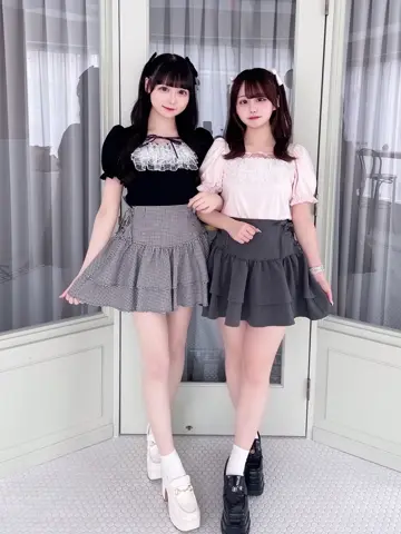 ♡完売色♡ 水瀬さらら着用 evelyn ドットフリルリブTP ピンク ドットフリルリブTP｜evelyn（エブリン）公式通販サイト