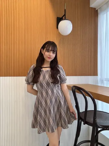 オリジナルチェックフレアワンピース｜evelyn（エブリン）公式通販サイト