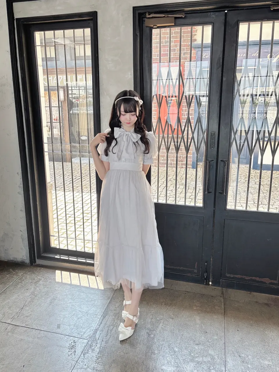 evelyn ワンピース レースアップスリーブニットワンピース｜evelyn（エブリン）公式