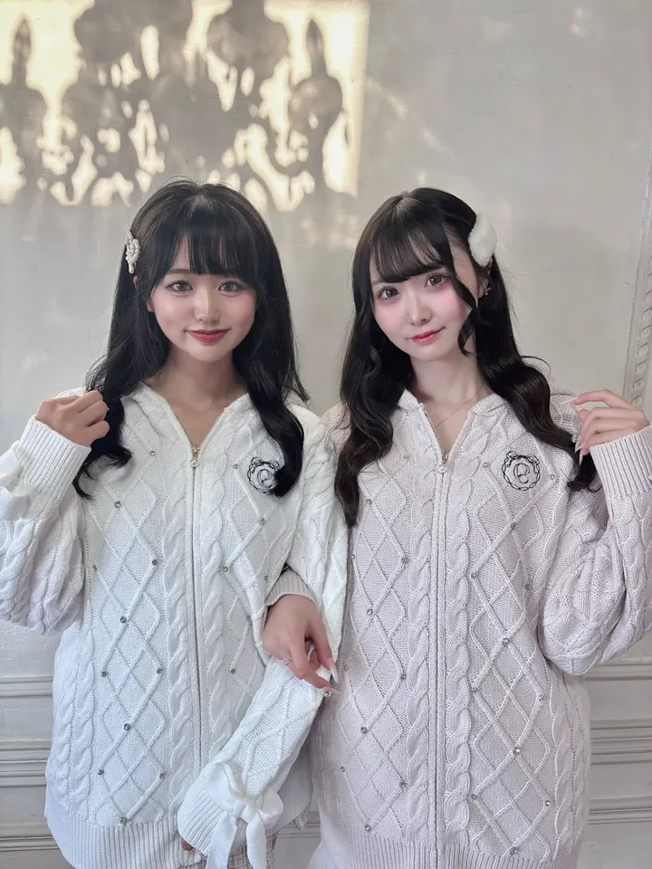 ビジューケーブルパーカー｜evelyn（エブリン）公式通販サイト