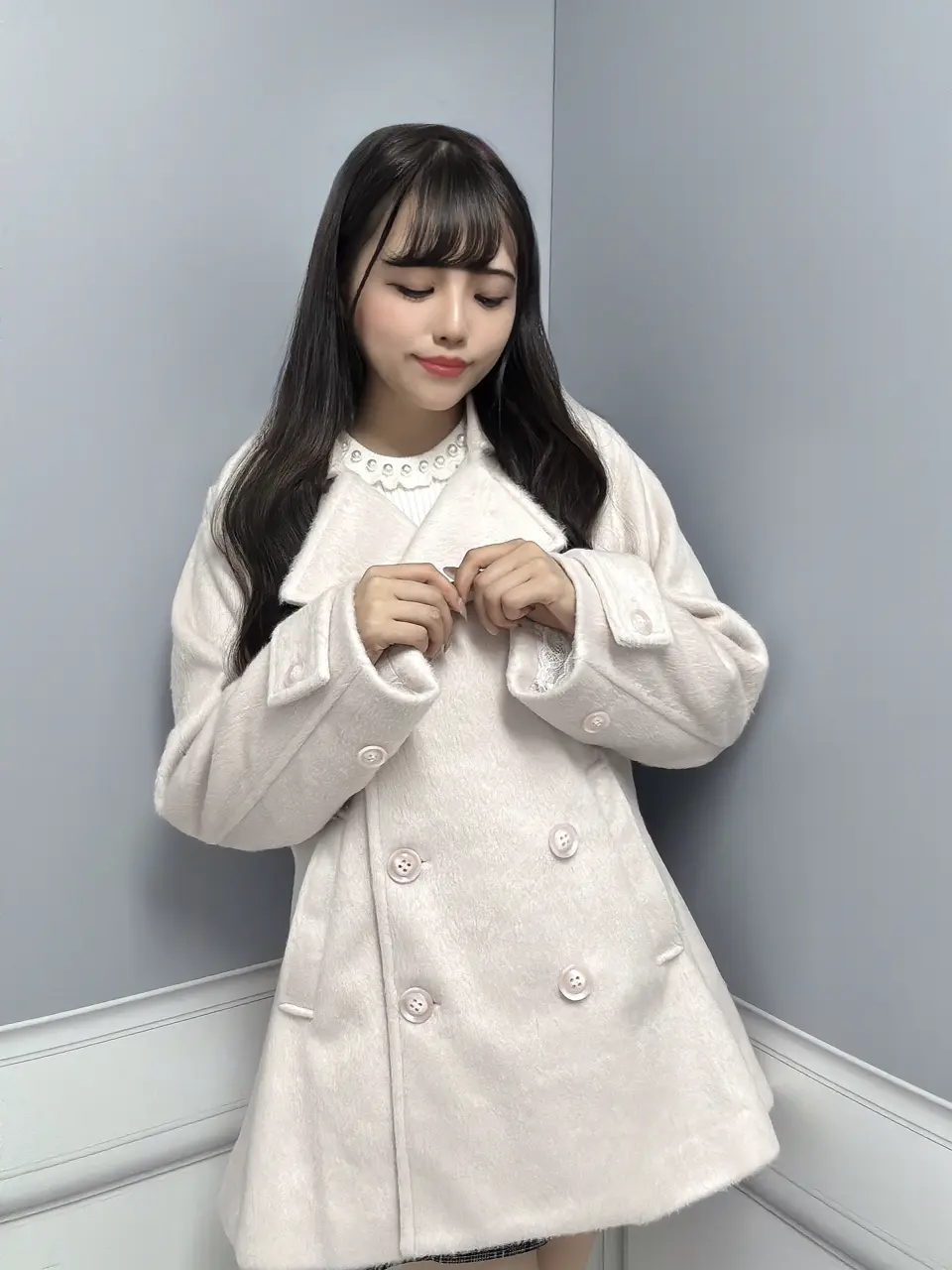 【新品未使用タグ付き】An MILLE☆ビッグリボンコート☆オフホワイト☆完売 9/19/2025のRikaの投稿