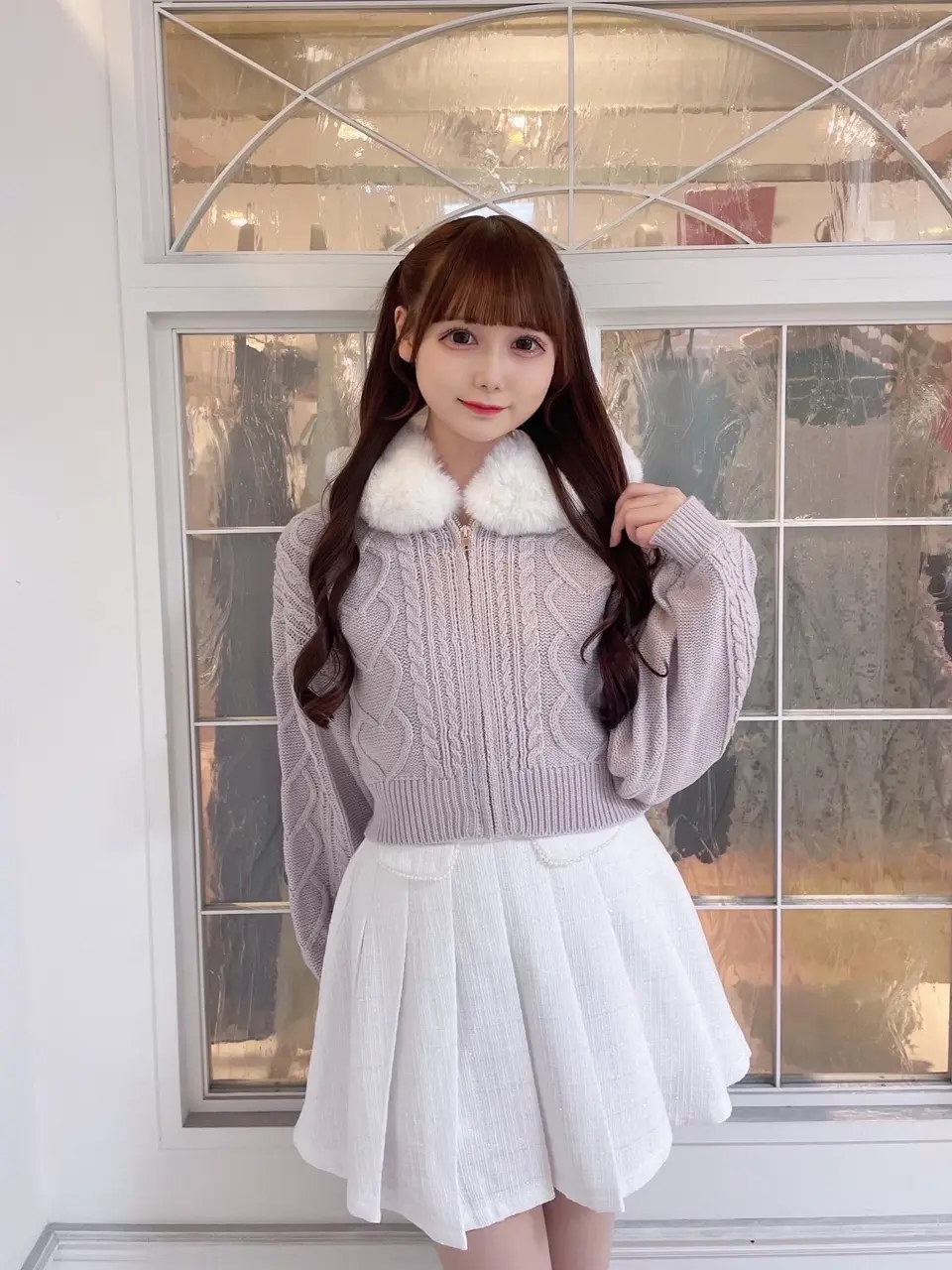 evelyn エブリン ファー襟ニットワンピース zz-EVG-123_13-1.jpg?1744162336