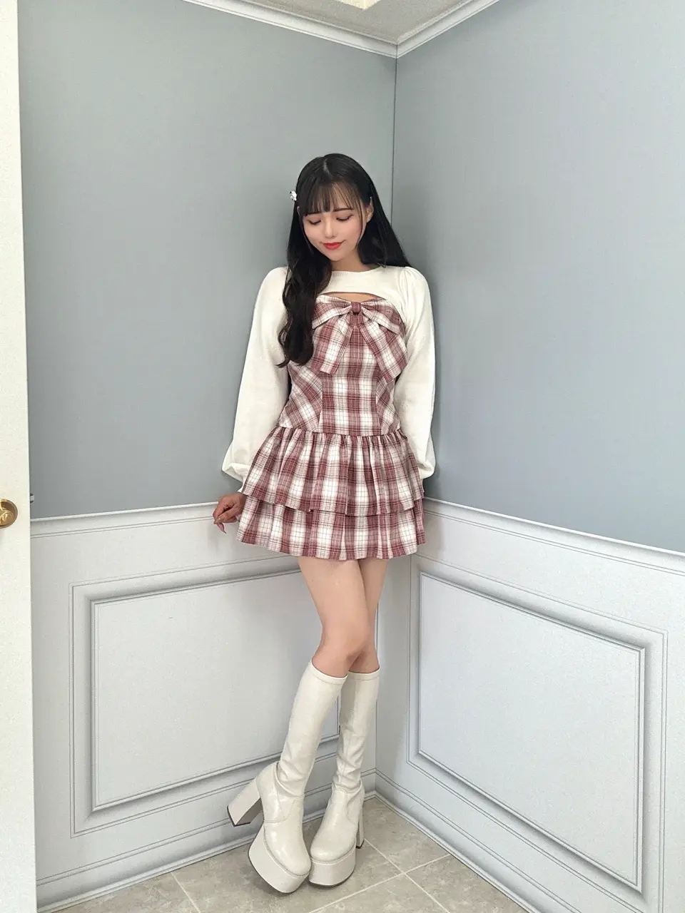 evelyn リボンボレロ　ワンピース　ピンク リボンボレロワンピース｜evelyn（エブリン）公式通販サイト