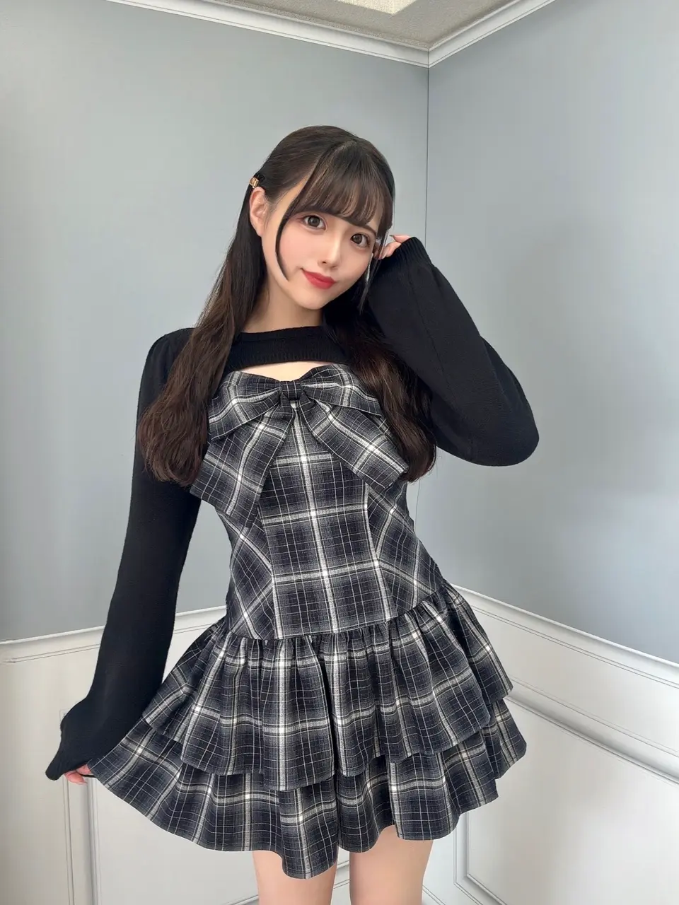 evelyn リボンボレロワンピース　ブラック リボンボレロワンピース｜evelyn（エブリン）公式通販サイト