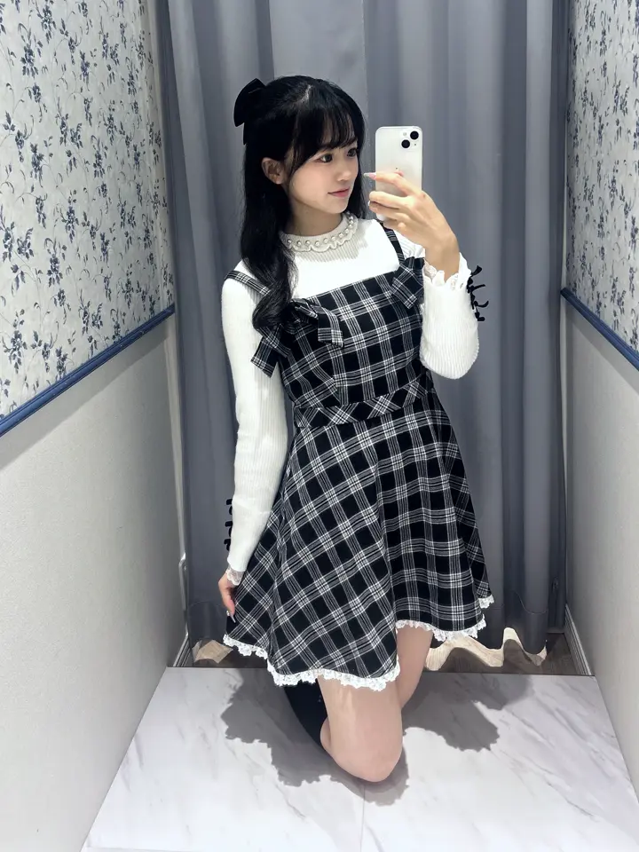 evelyn リボンキャミギャザーワンピース ギンガム リボンキャミギャザーワンピース｜evelyn（エブリン）公式通販サイト