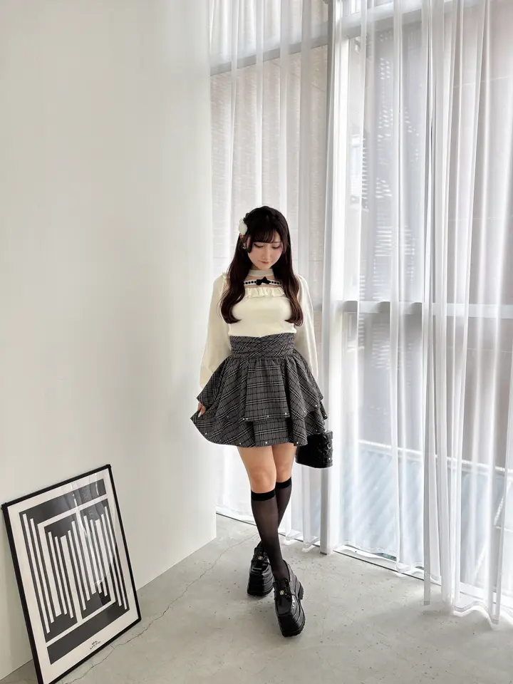 evelynシアーフリルリボンニット シアーフリルリボンニット｜evelyn（エブリン）公式通販サイト