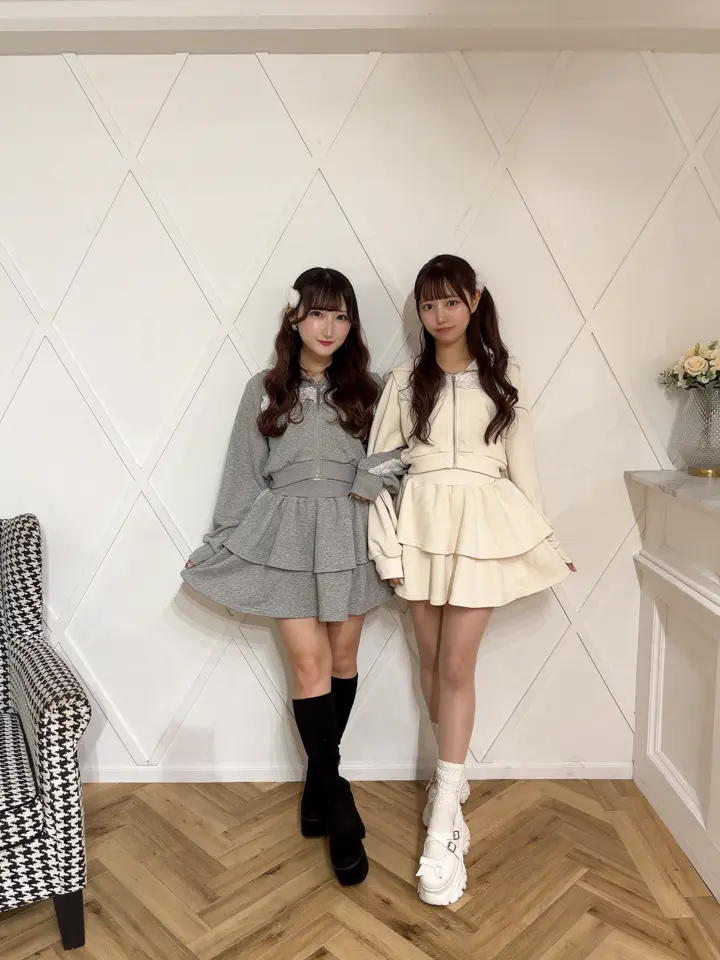 レースフリルスウェットセット｜evelyn（エブリン）公式通販サイト