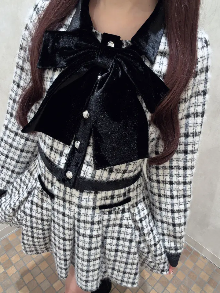 evelyn ビッグリボンジャケットセット　ブラック ビッグリボンジャケットセット｜evelyn（エブリン）公式通販サイト