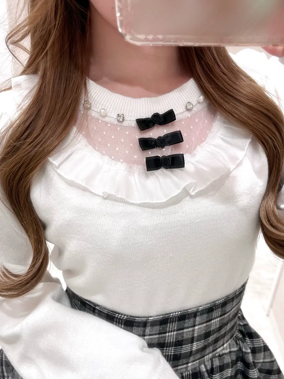 シフォンフリルニット｜evelyn（エブリン）公式通販サイト