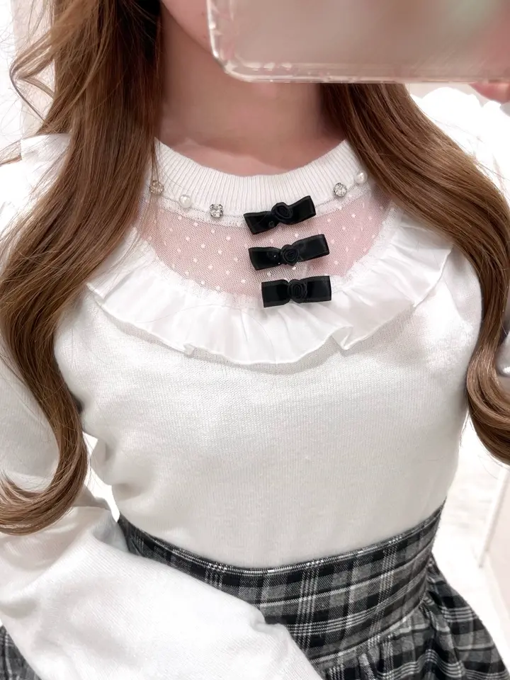 シフォンフリルニット｜evelyn（エブリン）公式通販サイト