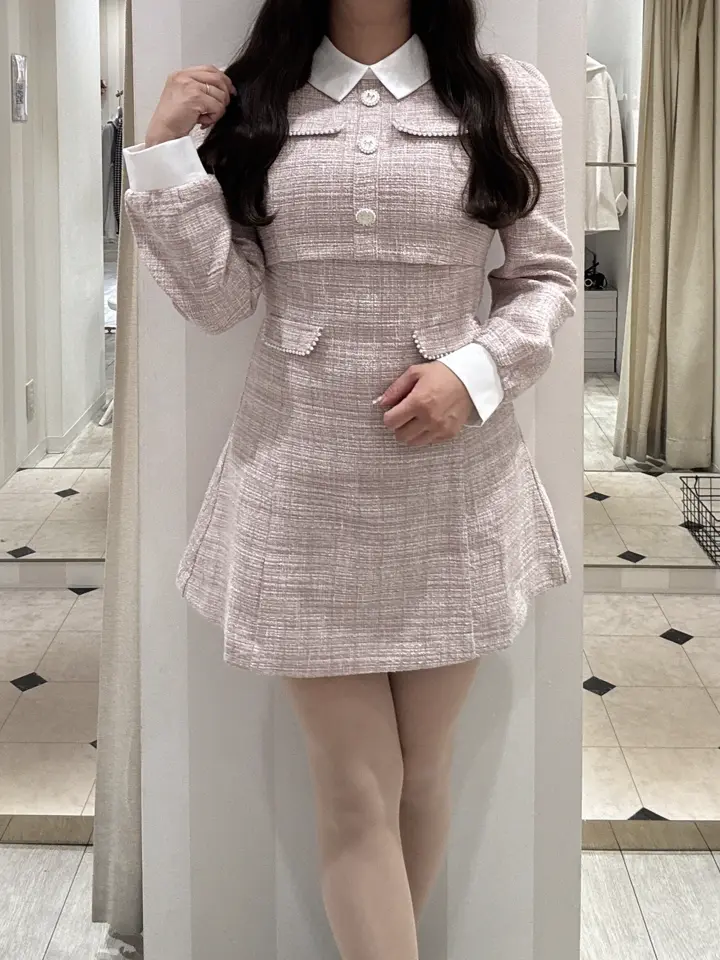 ツイードミニフレアワンピース｜evelyn（エブリン）公式通販サイト