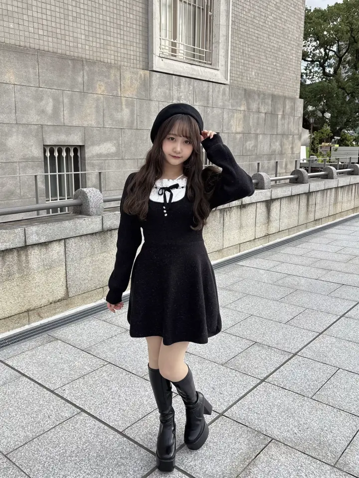 リボンラメニットワンピース｜evelyn（エブリン）公式通販サイト