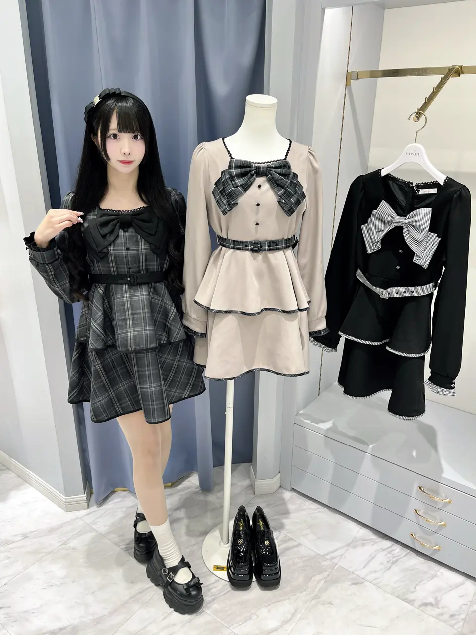 ビッグリボンティアードワンピース｜evelyn（エブリン）公式通販サイト