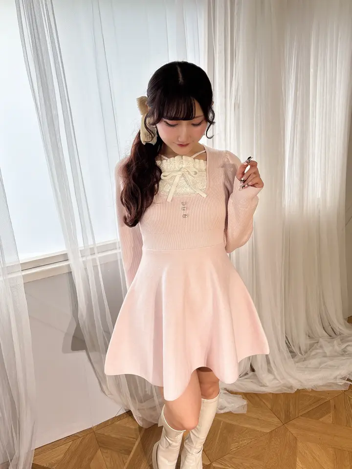 リボンラメニットワンピース｜evelyn（エブリン）公式通販サイト