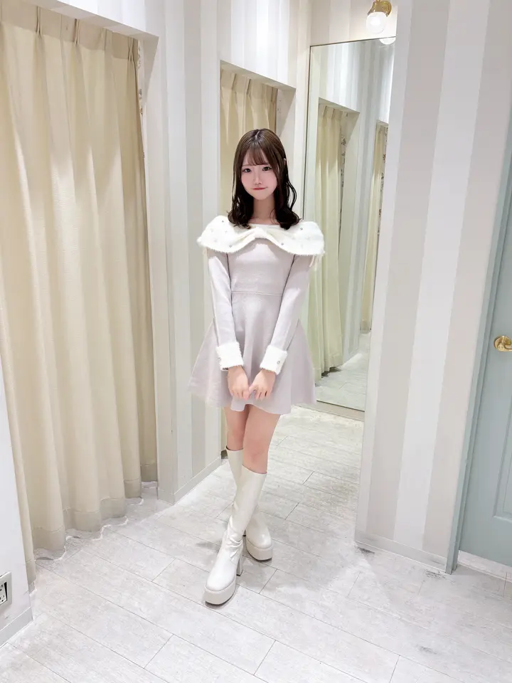 リボンオフショルミニワンピース｜evelyn（エブリン）公式通販サイト