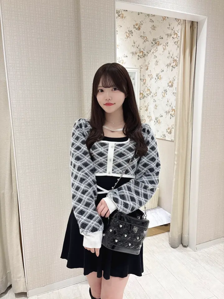 evelyn ニットフレアワンピース シャギーボレロフレアニットワンピース｜evelyn（エブリン）公式通販サイト