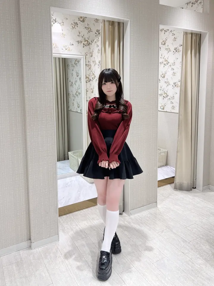 シアーフリルリボンニット｜evelyn（エブリン）公式通販サイト