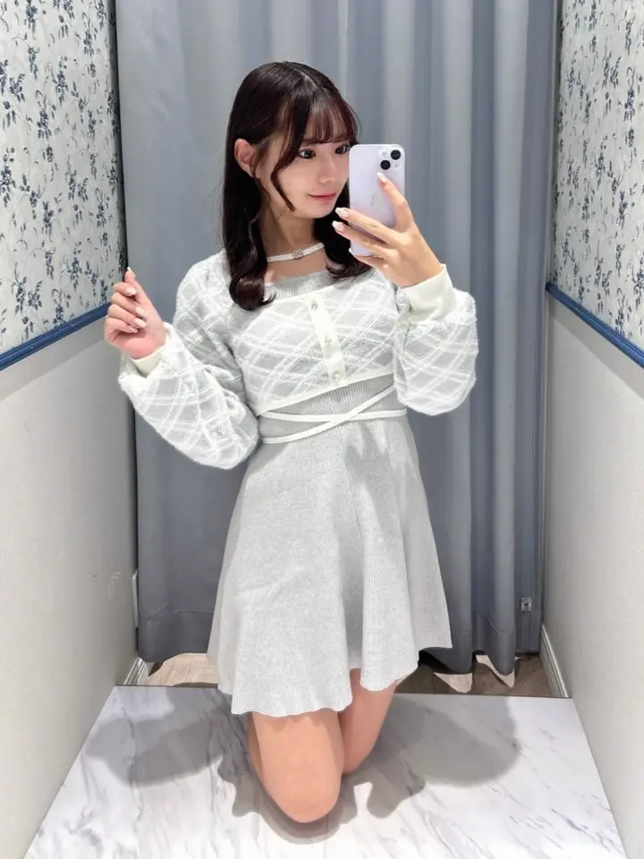 シャギーボレロフレアニットワンピース｜evelyn（エブリン）公式通販サイト